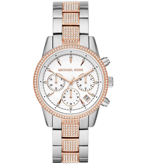 Michael Kors Women's Chronograph Ritz Stainless Steel 